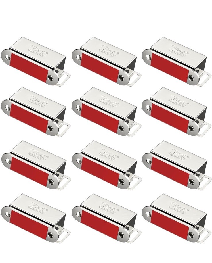 Cabinet Magnets 12 Pack Magnetic Door Catch Stainless Steel Kitchen Cabinet Mag