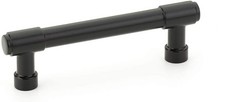 Emtek Jasper Pull, 3-1/2″ Center-to-Center, Flat Black