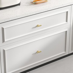Stylish 10 Piece Brushed Brass Knob Set – Perfect for Wardrobes & Cabinets