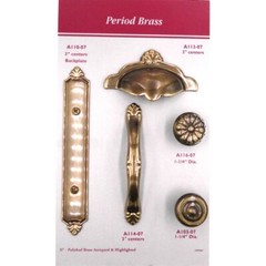 20 Pack Belwith Keeler Sechel 1 1/4″ Sherwood Antique Solid Brass Knob A103