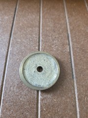 1.25 In Round Polished Brass Cabinet Knob Backplate