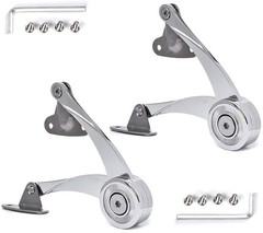 QBOSO Lid Support Hinge in Satin Nickel Folding Lid Stay Hinge with Soft Clos…