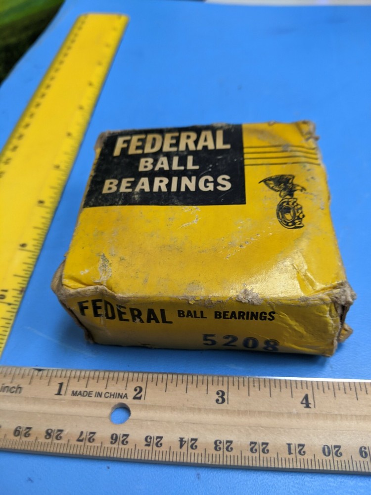 BALL BEARINGS FEDERAL 5208 , 3 x 3 inches ( ONE )