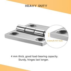 Heavy Duty Marine Boat Hatch Hinges 316 Stainless Steel, 2 x 2 Inch, Sturdy D…