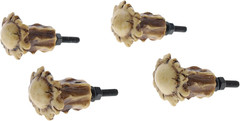 Heavy Duty Antler Drawer Pulls/Cabinet Knobs (4 Pack) – Screws and Washers Inclu