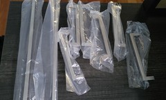 Brand New 24 Brushed Nickel Cabinet Handles Pulls Sizes 5″ and 13″