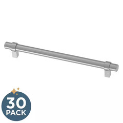 30-Pack Simple Wrapped Bar 7-9/16 In. (192 Mm) Classic Drawer Pulls in Stainless