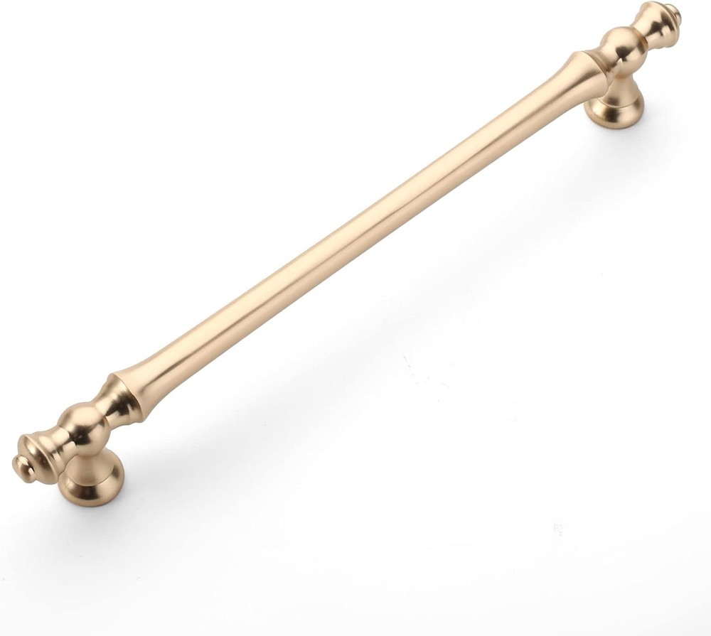 Amerdeco 10 Pack Brushed Brass Cabinet Pulls 7.5 Inch(192mm) Hole Center Cabinet