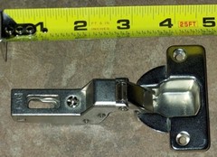 Salice FAG Thick Door Hinge 94degree Half Overlay Self Closing 40mm CFA7G99 Self