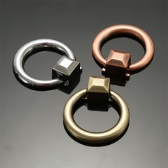 Kitchen Furniture Door Cabinet Knob Ceramic Alloy Drawer Pull Handle Household