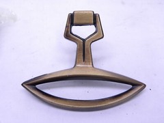 2 pcs – Ajax Vintage 2-3/4″ Furniture Ring Pull Knob Art Deco Antique Brass 948