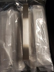 10x Probrico 8″ Kitchen Cabinet Pulls Brushed Nickel Squared Bar Handle Drawer