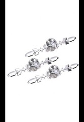 Drawer Dresser Knobs Pull Handles – Crystal Like Glass Diamond Hardware-3 PACK