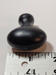 Lot 7 Jeffrey Alexander Oval Knob 3991-BLK Matte Black Cabinet Hardware Lyon