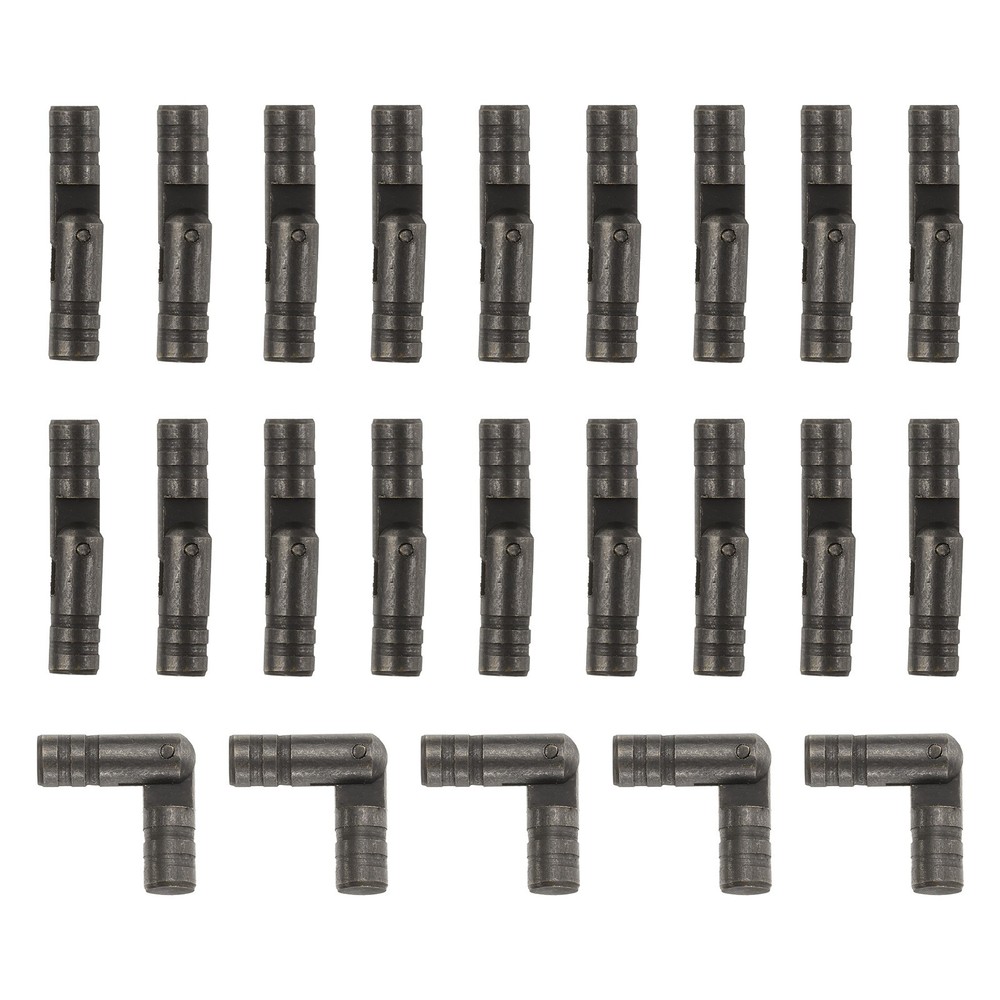 50Pcs Invisible Barrel Hinges, 4x20mm Brass Concealed Hinge, Black