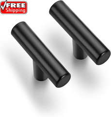 10 Pack 2 Inch Cabinet Pulls Matte Black Stainless Steel Kitchen Drawer Pulls Cu