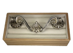Drawer Handles, Pulls, Pewter Bronze Wash 4” Custom Designer Cabinet Furniture
