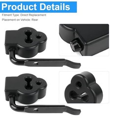 4PCS Exhaust Muffler Rubber Isolator Hanger with Support Bracket – Compatible