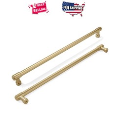 12 Inch Drawer Pulls Champagne Bronze Brushed Brass Cabinet Handles Set of 2