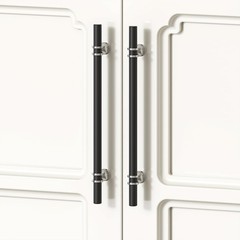 Rergy 10 Pack 5 Inch Black and Brushed Nickel Cabinet Pulls Heavy-Duty Kitche…