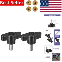 M6 x 15mm T-Handle Replacement Knobs, 2pcs Stainless Steel Clamping Thumb Screws