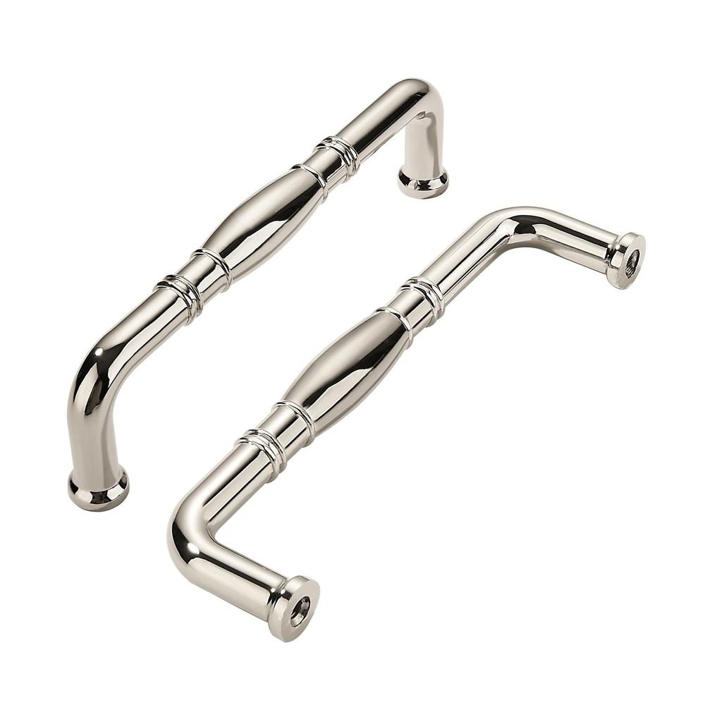 10 Pack 5 Inch 128mm Polished Nickel Cabinet Pulls For Cabinets Drawer Cupboard