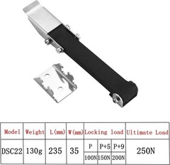 2 PCS 9.3” Heavy Duty Premium SUS304 Stainless Steel Rubber Flexible Black Draw