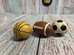 Set Of Sports Drawer Pulls Knob Handle Soccer, Football, Basketball