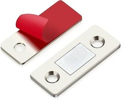 12 Pack Cabinet Magnetic Catch Latch Adhesive Cupboard Drawer Door Catch Closure