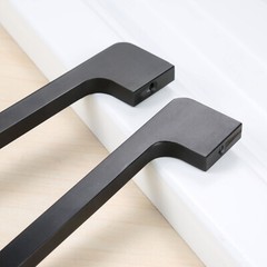Black Metal Cupboard Drawer Cabinet Handle Knobs Furniture Wardrobe Door Pull