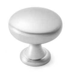 10 Kitchen Cabinet 1-1/8″ Round Knobs Door Pull Hardware R125 Satin Nickel