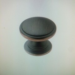 Amerock Ravino 1-1/4 in. Mushroom Cabinet Knob In Oil Rubbed Bronze 10pk