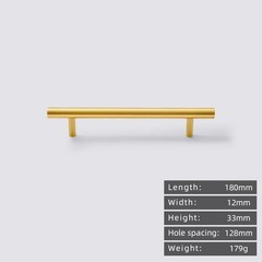 Solid Brass Cabinet Handle Gold Drawer Pull Kitchen Cupboard Door Knob Luxury