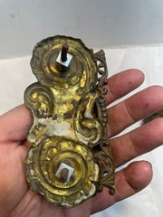 Antique Brass Drop Bail Handles Drawer Pulls Gold – Lot of 2