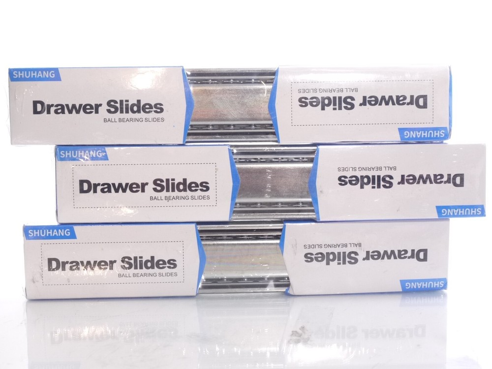 3 SETS Shuhang Drawer Slide 3-Fold Full Extension High Quality Steel 12″ EA