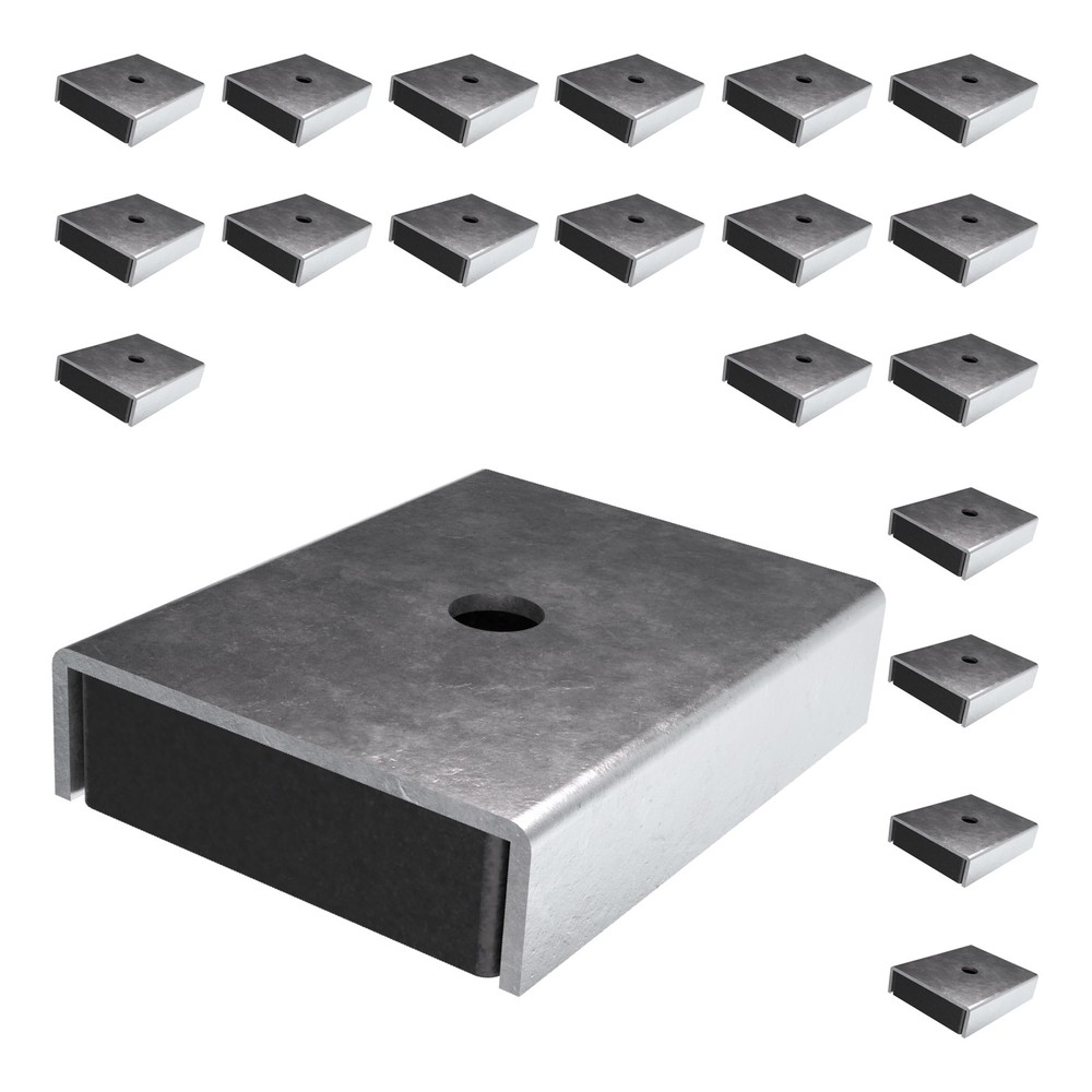 Master Magnetics Ceramic Latch Magnet Assemblies – Rectangular with Center Ho…
