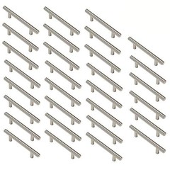 Cabinet Handles – Pack of 30 Overall Length:6 in, Hole Center:3-3/4 in