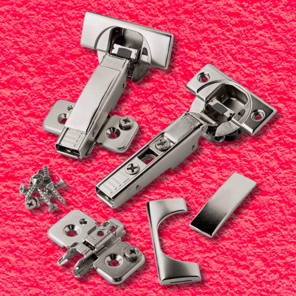 Soft-Close 110 Deg Blumotion Inset Clip Top Hinges Frameless Cabinets Kit