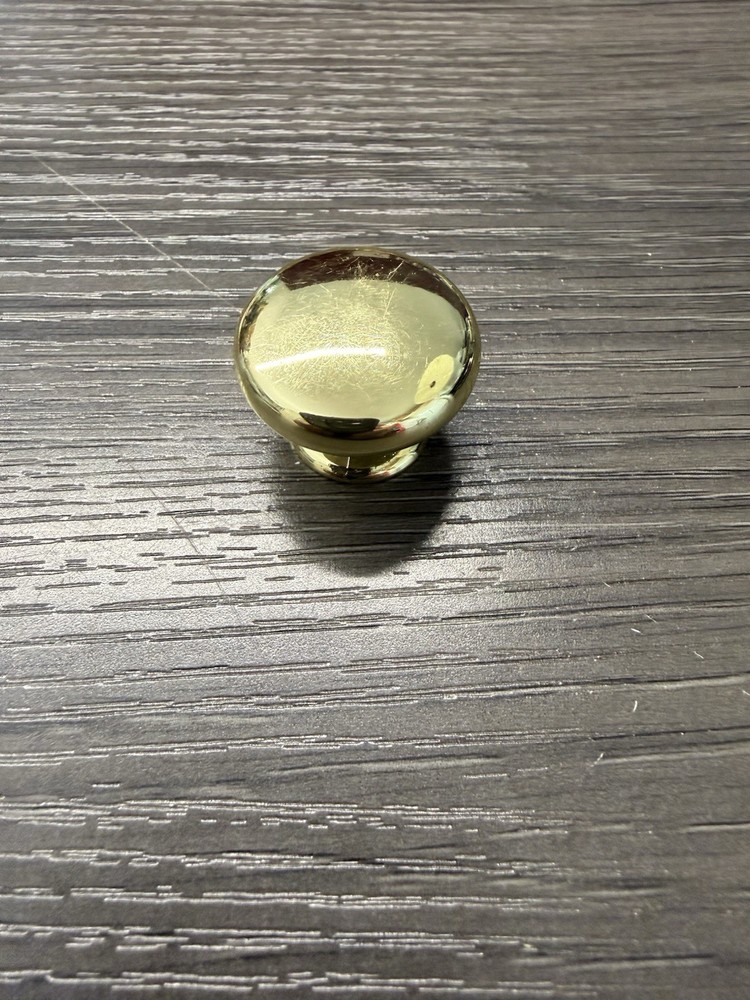 Belwith Polished Brass 1 1/4″ Mushroom Cabinet Knob Pull Hickory Manor House(144