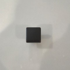 Matte Black Square Copper Cabinet Knob Contemporary Style, 36-Pack