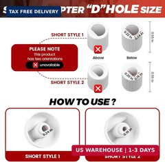 puxyblue 𝟮𝟬𝟮𝟲 𝙐𝙥𝙜𝙧𝙖𝙙𝙚𝙙 Universal White Control Knobs 4-Pack with 12