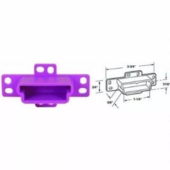 2 PIECE PLPCI 1-1/4 in. L Plastic Center Guide Rail Drawer Track Back Plate