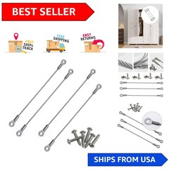 Stainless Steel Cabinet Hinge Limiter – Door Swing Protector, Set of 5