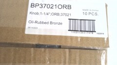 Lot Of 10 Liberty BP37021ORB Cabinet Knob Oil-Rubbed Bronze 1-1/4 In Square