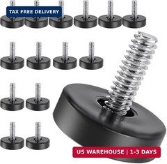 1/4″ Thread Furniture Feet Levelers, 15PCS Adjustable Leveling Feet Threaded Scr