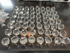 LIBERTY Faceted Crystal 1-3/16 in. (30 mm) DRAWER KNOBS PULLS CABINET