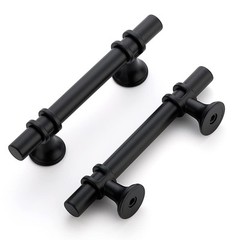 25 Pack 3 Inch Cabinet Handles Black Matte Kitchen Drawer Pulls Hardware 5 In…