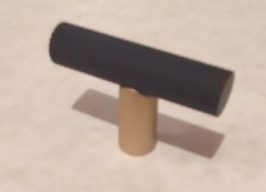 Alno A2902 Vita Bella 1-3/4″ Modern T Top Knurled Bar Design Champagne Black