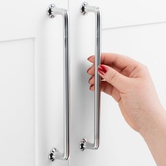 5 Pack 7-1/2 Inch Hole Centers, Polished Chrome Cabinet Pulls Polished Chrome…