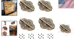 Decorative Antique Bronze Butterfly Hinges – 4-Pack for Jewelry and Gift Boxes